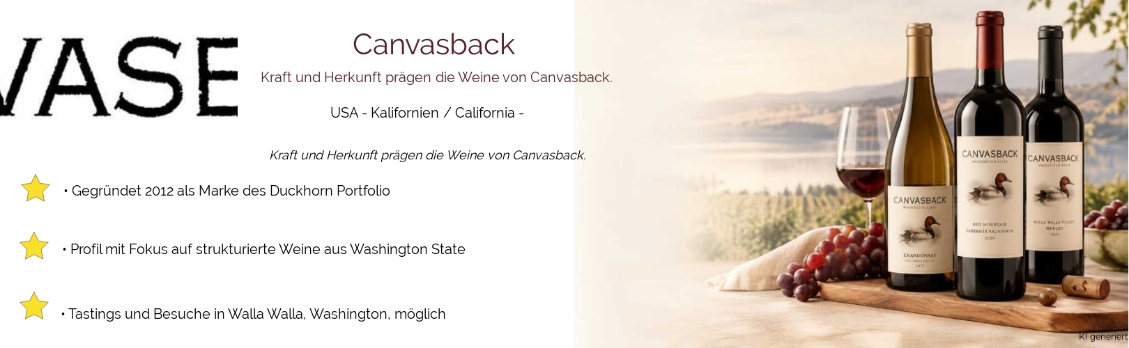 Weingut Canvasback