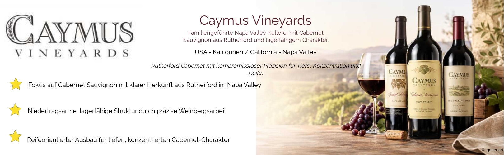 Weingut Caymus Vineyards