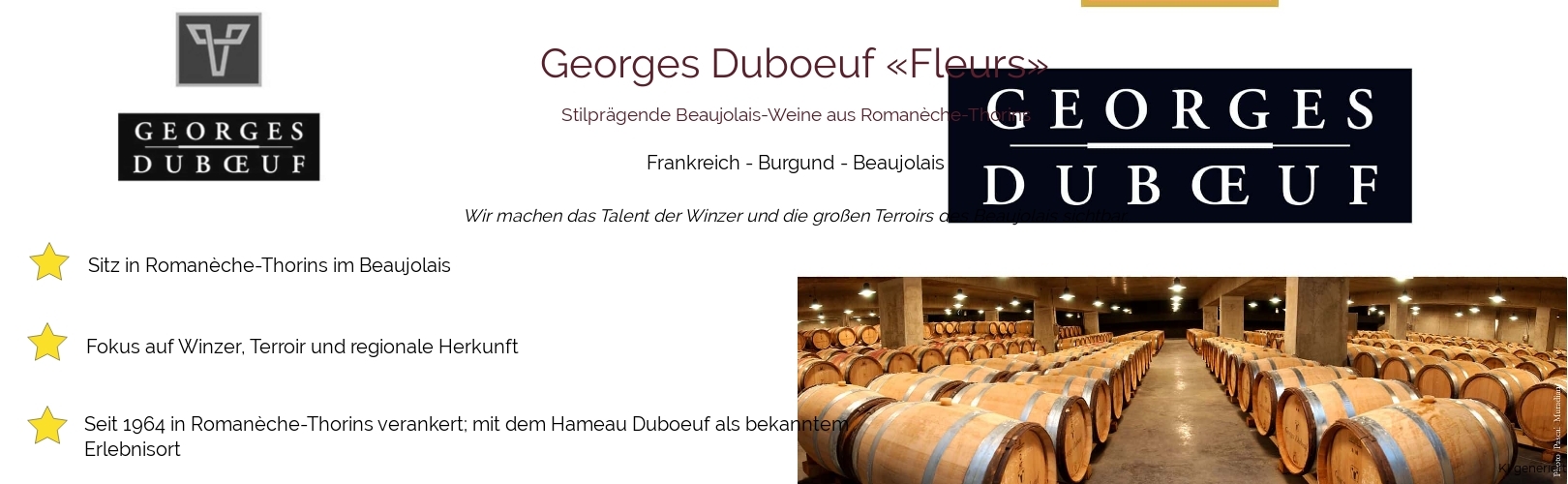Weingut Georges Duboeuf «Fleurs»