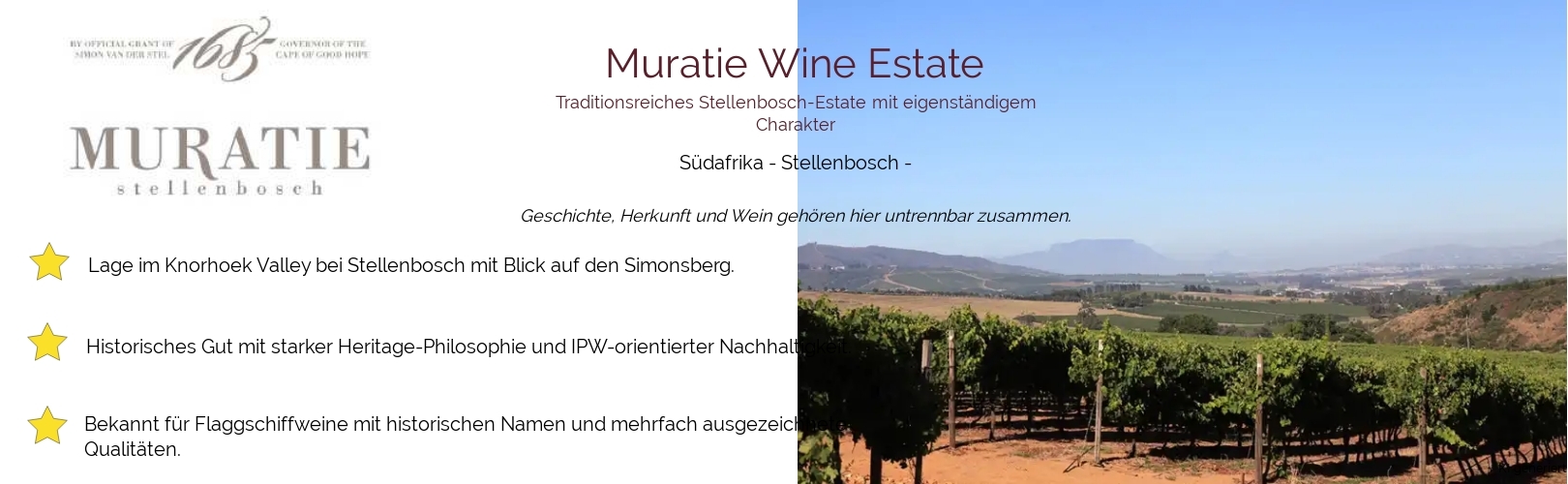 Weingut Muratie Wine Estate