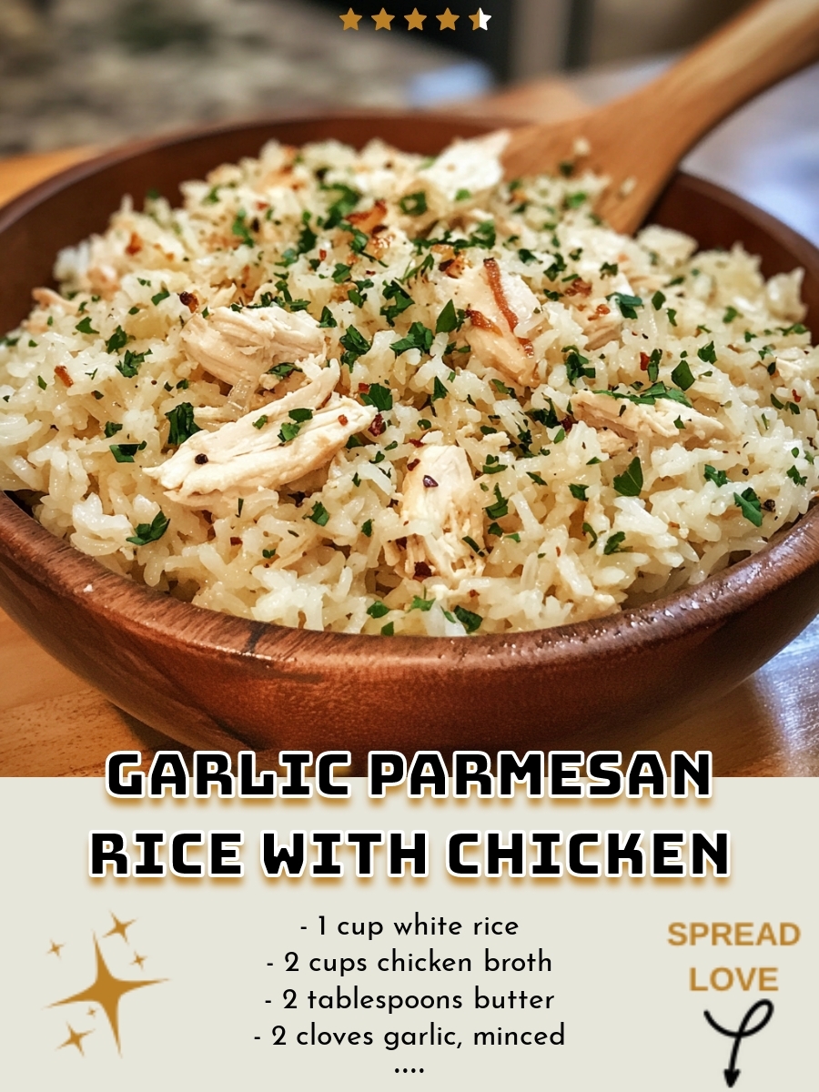 Garlic Parmesan Rice with Chicken