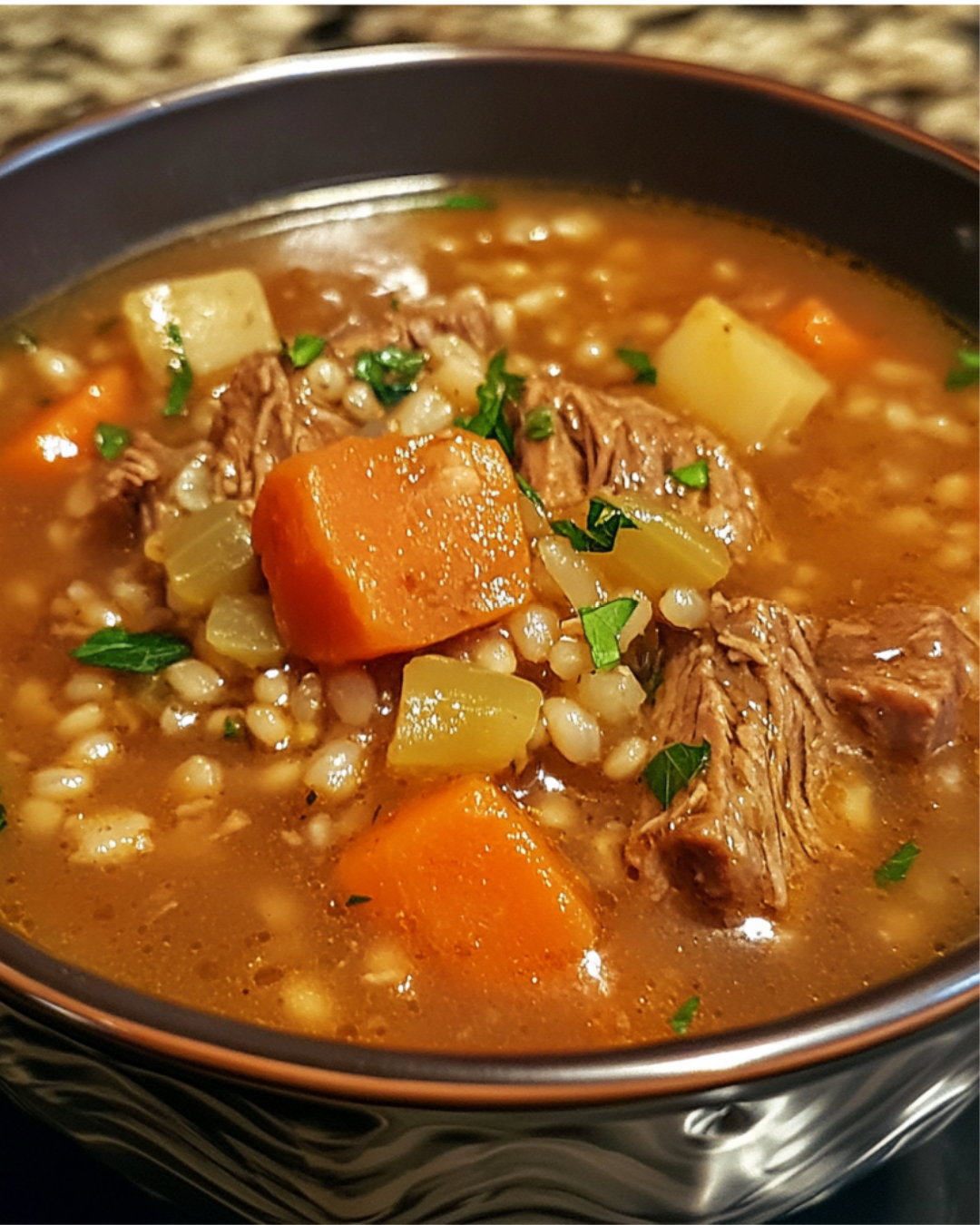 Classic Beef and Barley Soup