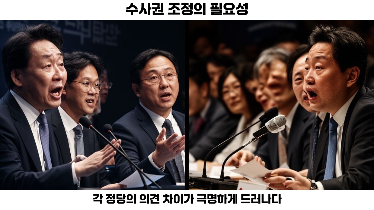 검찰 수사권: 민주당과 야당의 다른 입장