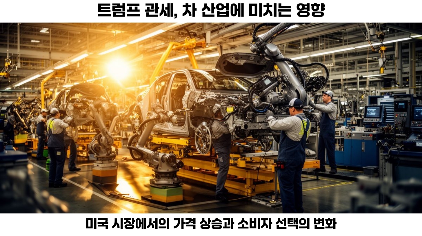 트럼프 관세의 경제적 영향: 차 산업과 반도체 산업의 미래를 전망하다 2 트럼프 관세가 자동차 산업에 미치는 직접적인 영향 분석