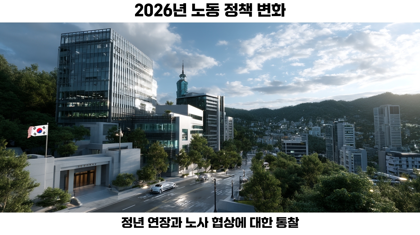 2026년 노동 정책의 변화: 정년 연장이 필요한 이유