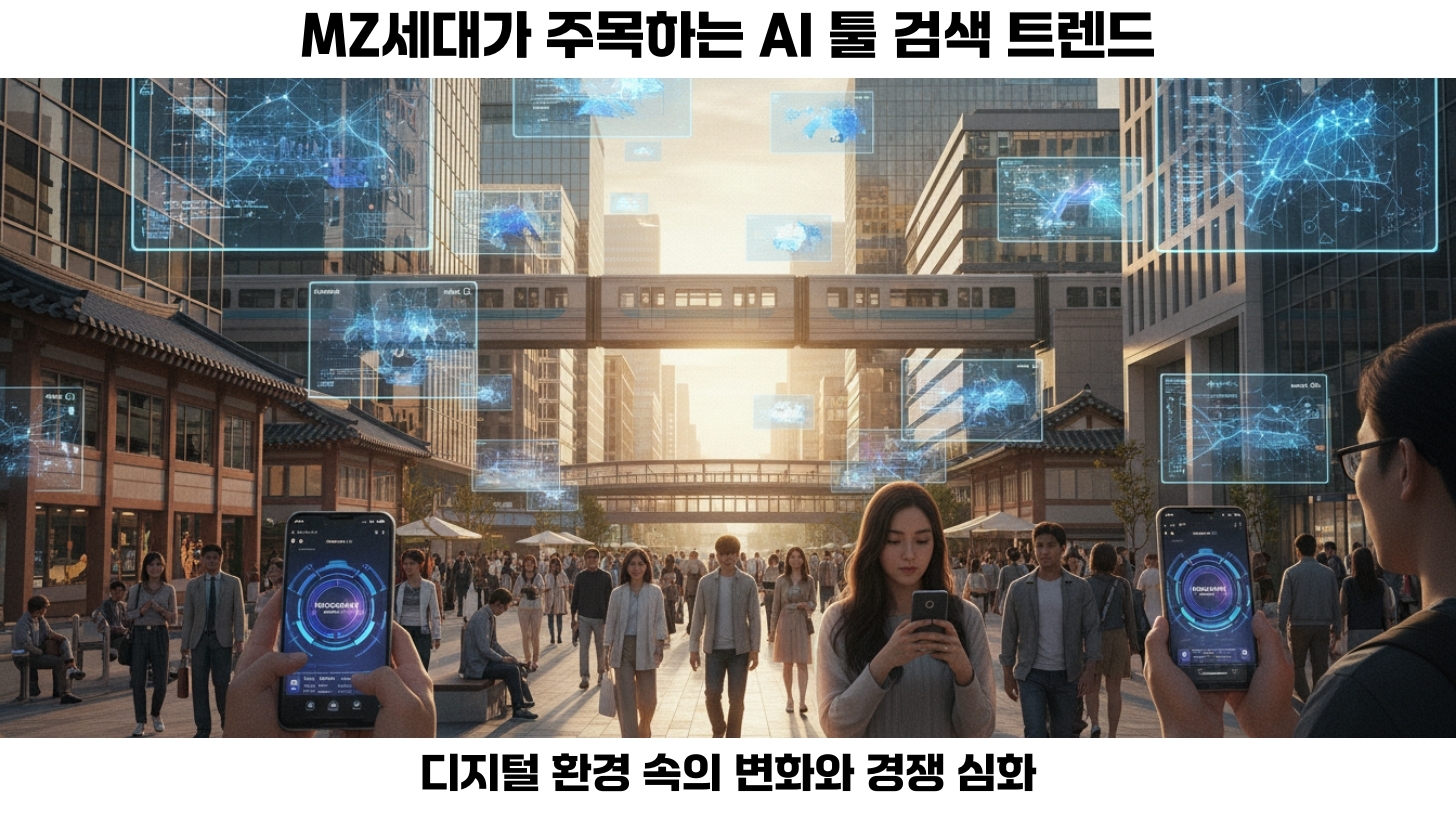 MZ세대를 사로잡는 AI 툴 검색 트렌드