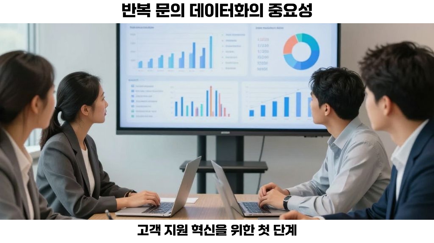 반복 문의 데이터화: 고객 지원 혁신을 위한 첫걸음 2 첫번째, 현대의 비즈니스 환경에서 '반복 문의'는 흔히 발생하는 현상입니다. 하지만 이러한 문의가 단순히 처리가 끝나는 것이 아니라, 어떻게 데이터를 수집하고 활용하는지가 중요합니다. 반복 문의를 데이터화하는 것은 고객의 불편을 이해하고, 서비스 개선 및 운영 효율화를 추구하는 과정의 첫 단계를 의미합니다.