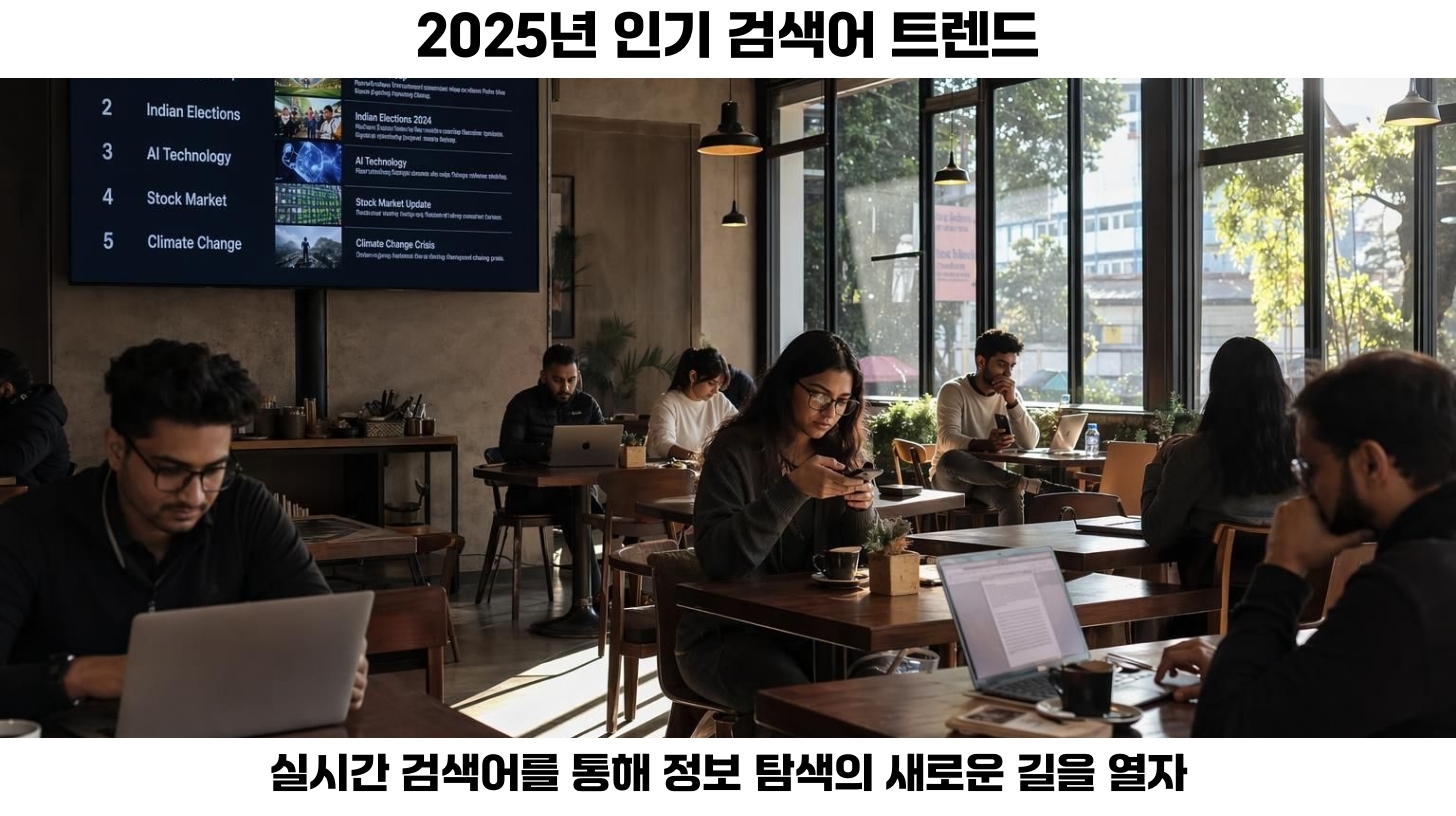 실시간 인기 검색어로 알아보는 2025년의 웹 트렌드