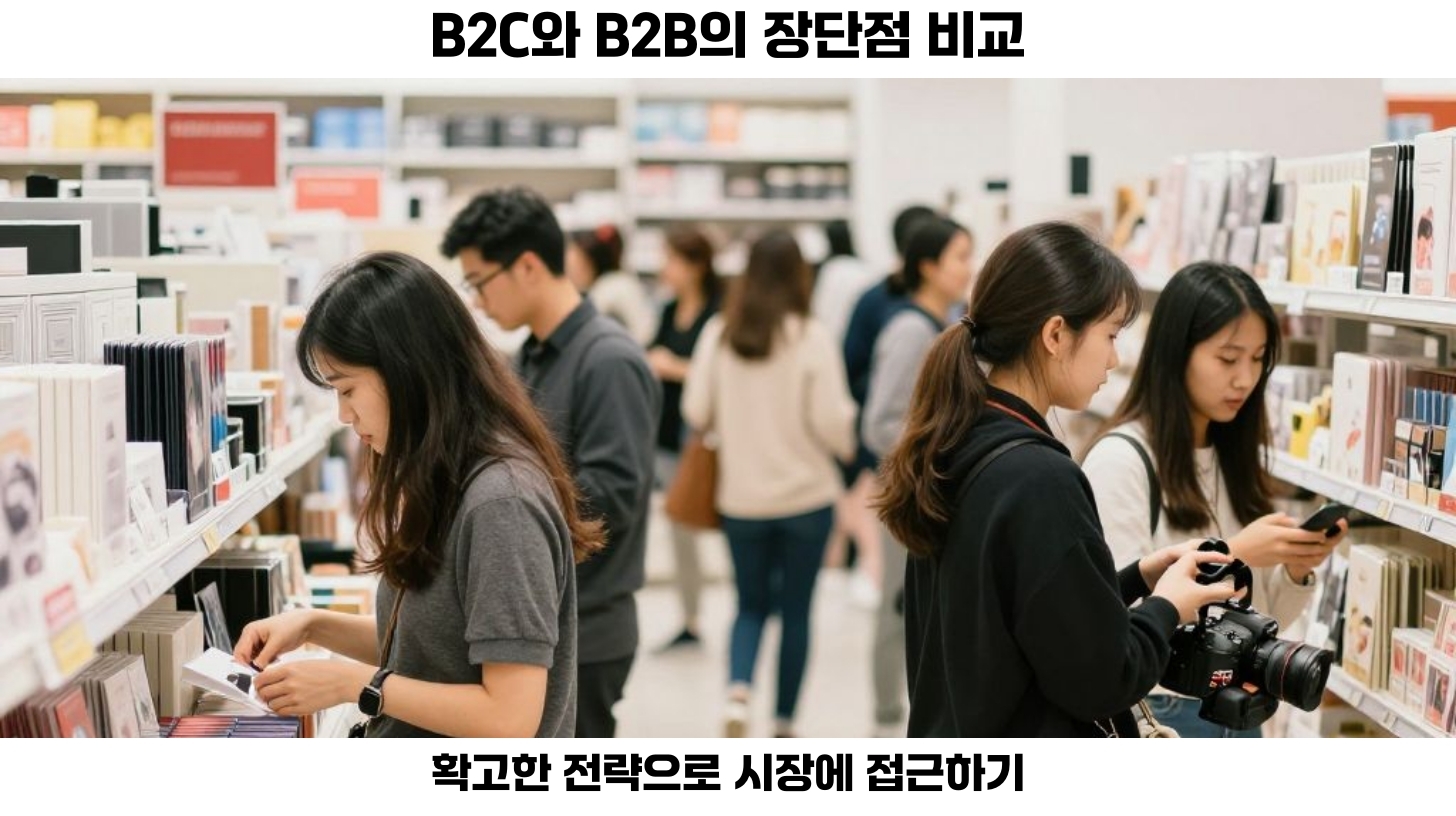 B2C와 B2B의 중간 형태인 B2SMB(중소기업 대상) 시장과 같은 하이브리드 모델을 고려해볼 수도 있습니다.