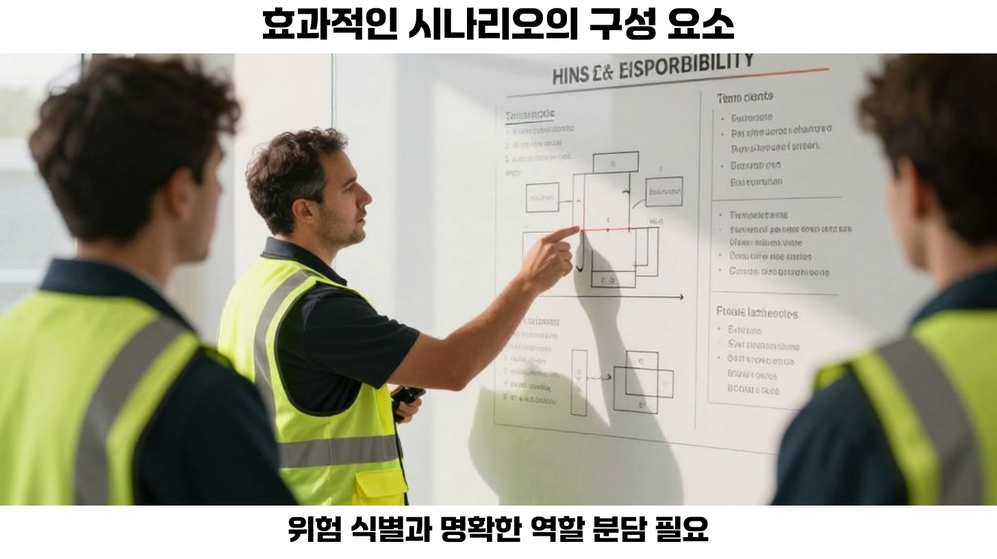 위기 대응 시나리오 작성.