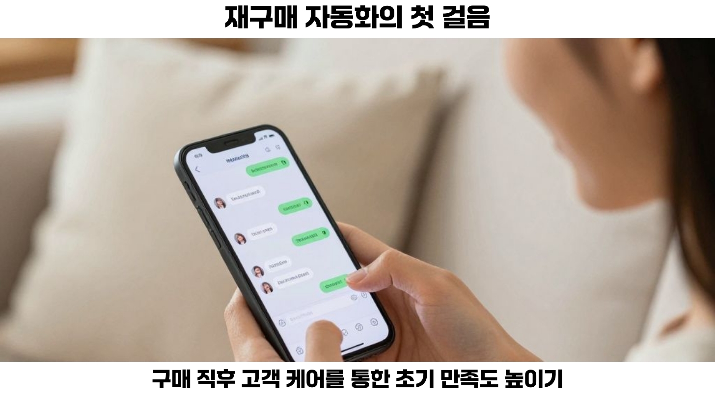 두번째, 첫 번째 단계인 구매 직후 케어.