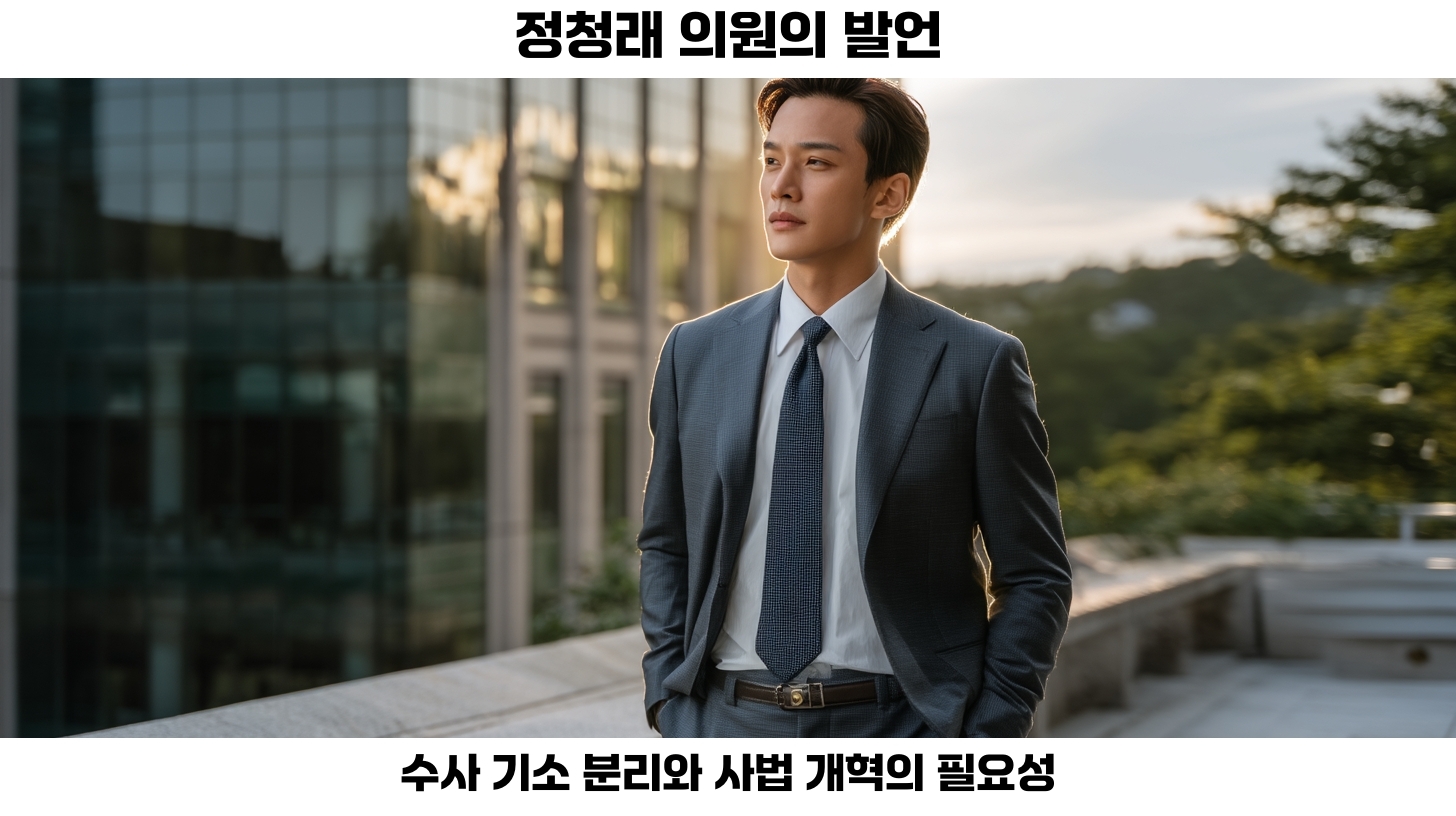 정청래 발언이 밝혀낸 수사 기소 분리와 사법 개혁의 필요성 2 정청래 발언