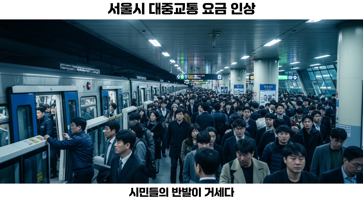 대중교통 요금 인상으로 인한 시민의 목소리