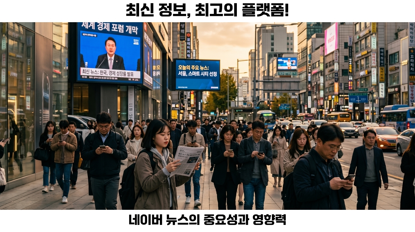 네이버 뉴스의 변화: 왜 사람들이 더 많이 찾고 있는가?