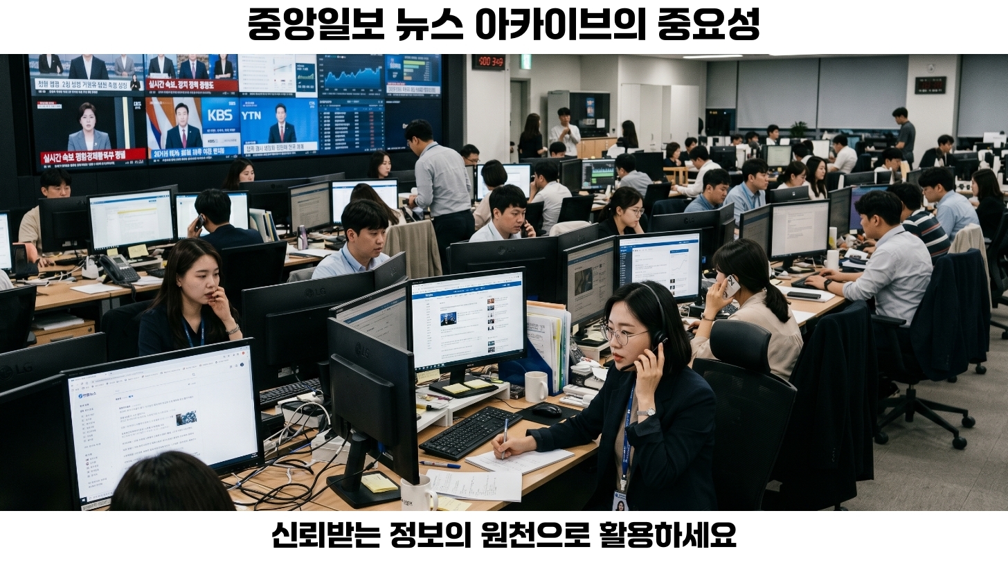 중앙일보 뉴스 아카이브 활용법과 검색 팁