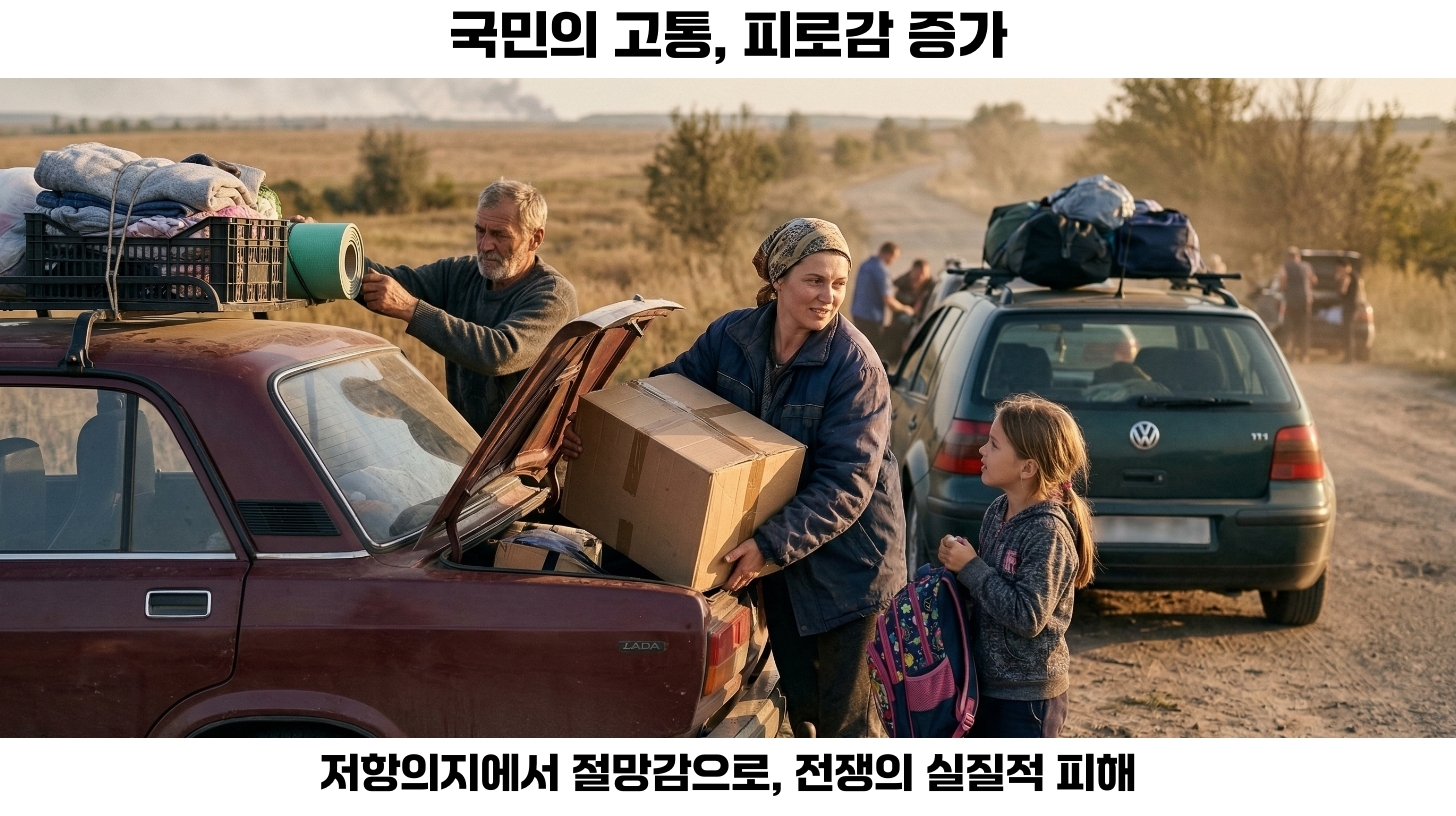 전쟁이 민생에 미치는 영향: 우크라 국민의 심리적 고통