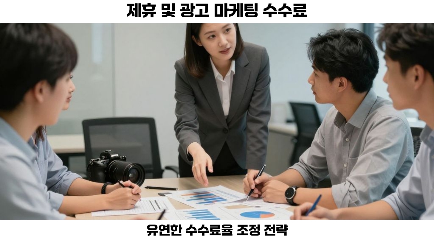 제휴 및 광고 마케팅 수수료 설정