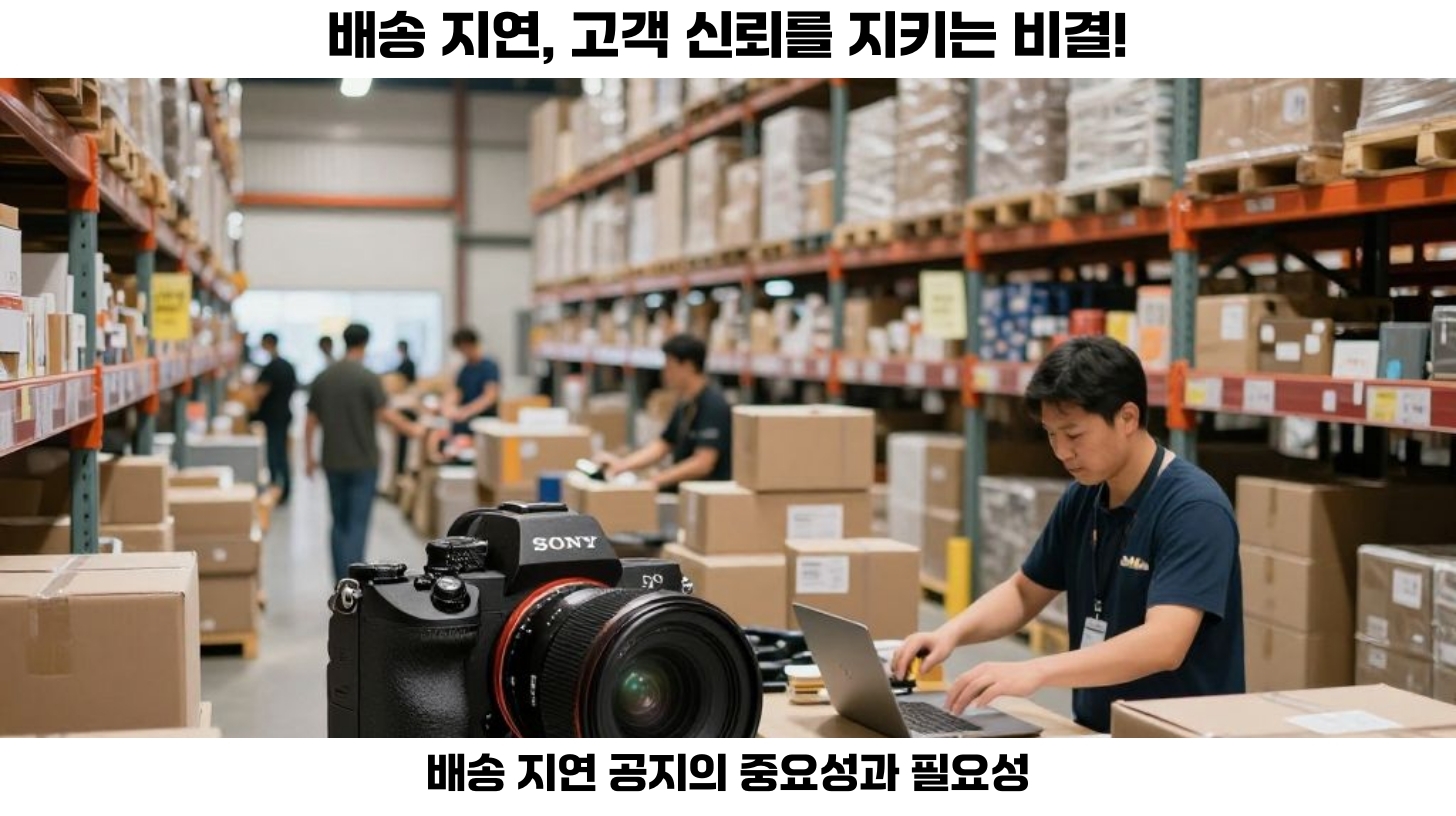 첫번째 배송 지연은 많은 온라인 쇼핑몰 운영자들이 피할 수 없는 문제입니다.