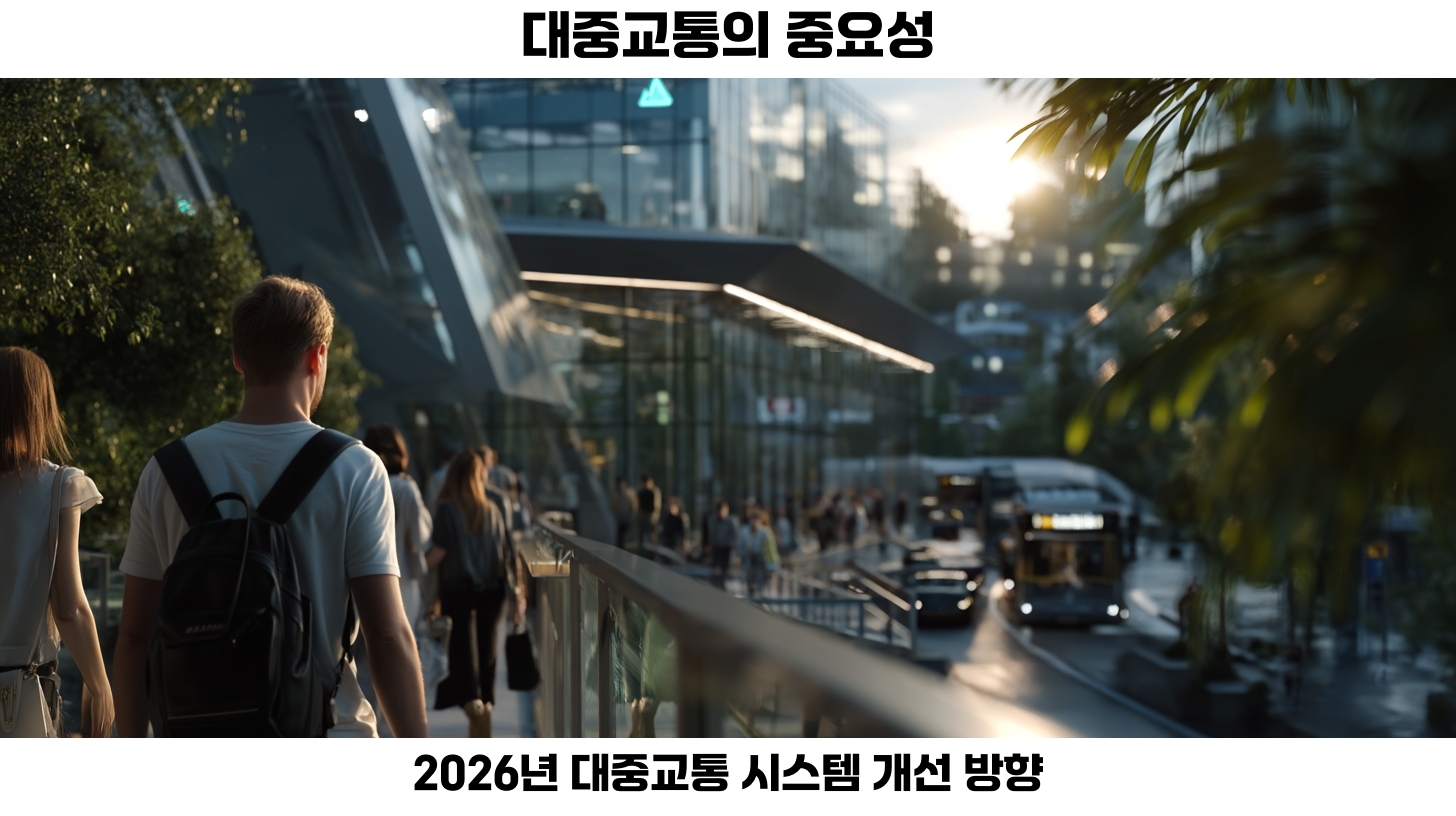 대중교통의 새로운 변화: 최신 정책과 시스템