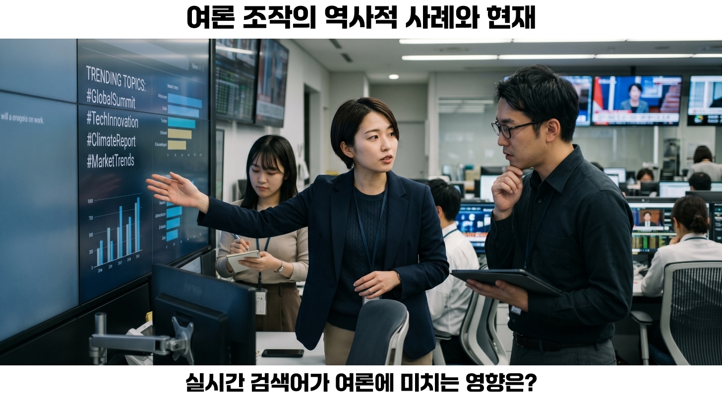 실검 부활이 가져온 여론 조작의 신뢰도 논란과 포털의 변화 3 여론 조작의 새로운 패러다임