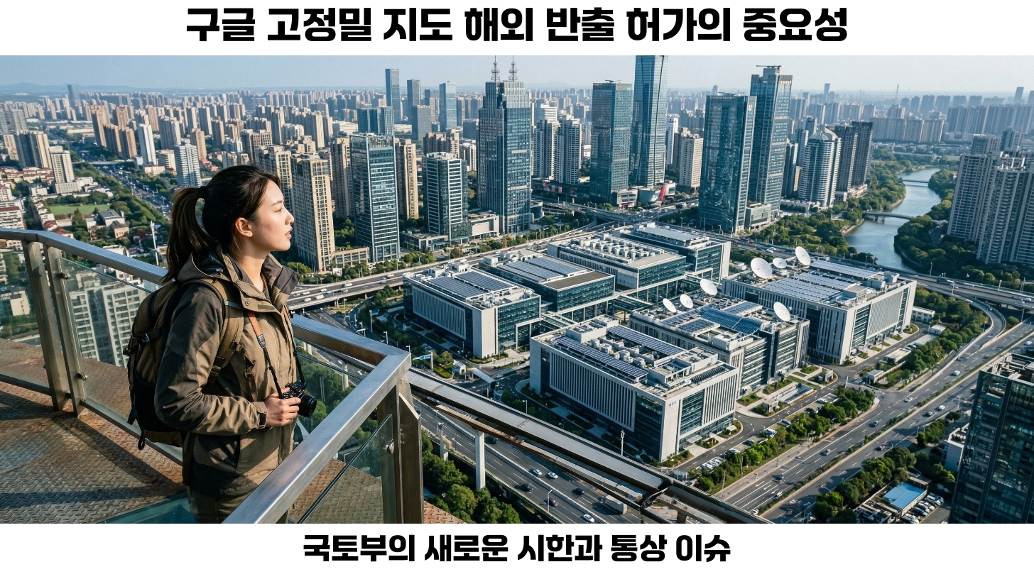 구글 고정밀 지도 데이터 해외 반출 허가