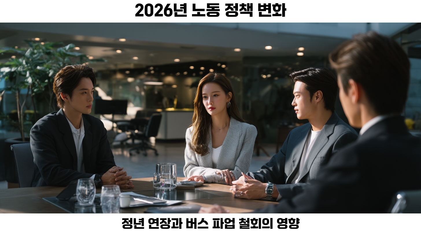 2026년 노동 정책 변화: 정년 연장과 버스 파업 철회의 영향 분석 2 정년 연장이 가져오는 사회적 변화와 경제적 영향