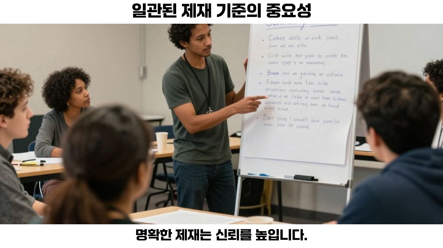 커뮤니티 운영 규칙의 명확성: 왜 그것이 중요한가? 4 세번째 커뮤니티 운영 규칙의 명확성은 그 자체로 커뮤니티의 운영 수준을 결정짓는 중요한 요소입니다.