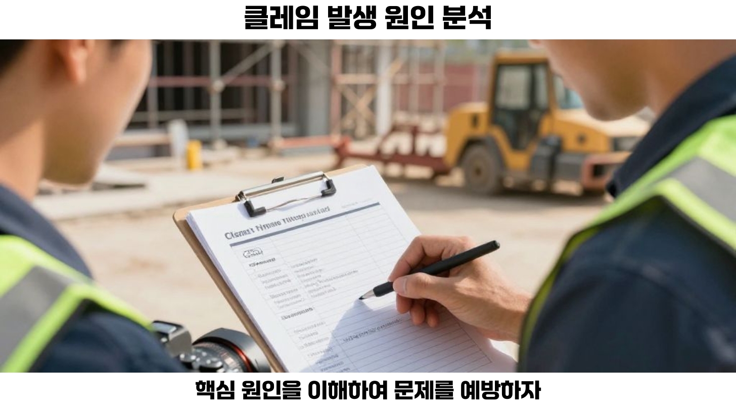 클레임 유형 분석: 건설 프로젝트의 성공을 위한 필수 요소 3 클레임 발생 원인 분석