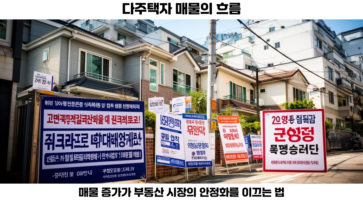 다주택자 매물 증가, 시장 안정화의 신호인가?
