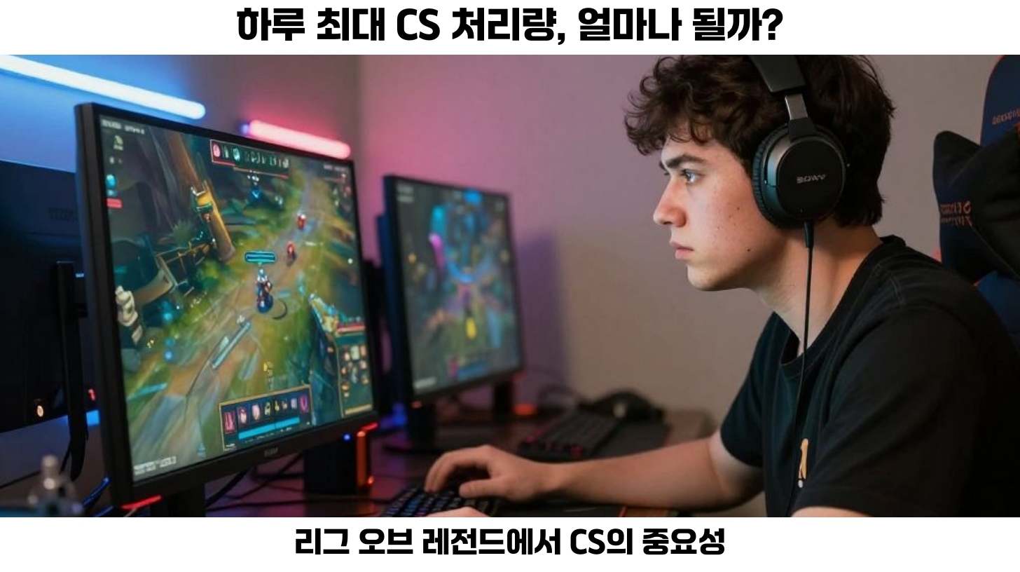 첫번째 리그 오브 레전드에서 CS는 게임의 성패에 큰 영향을 미치는 요소입니다.