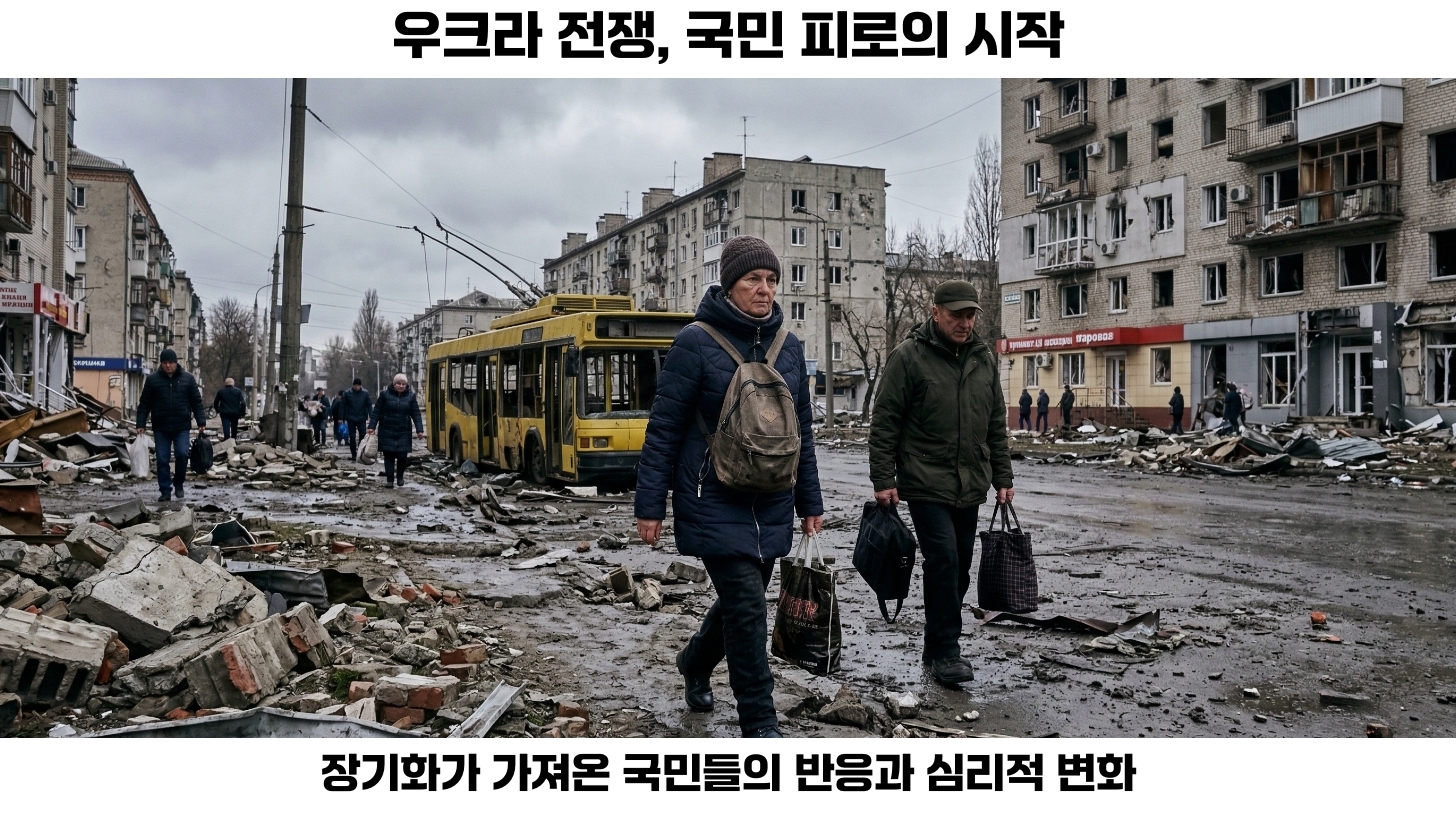 우크라 전쟁의 장기화로 인한 국민 피로 현상 분석