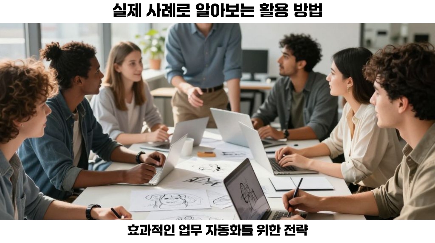 네번째, 자동화 도구를 활용하여 비즈니스 혁신을 이루어보세요.