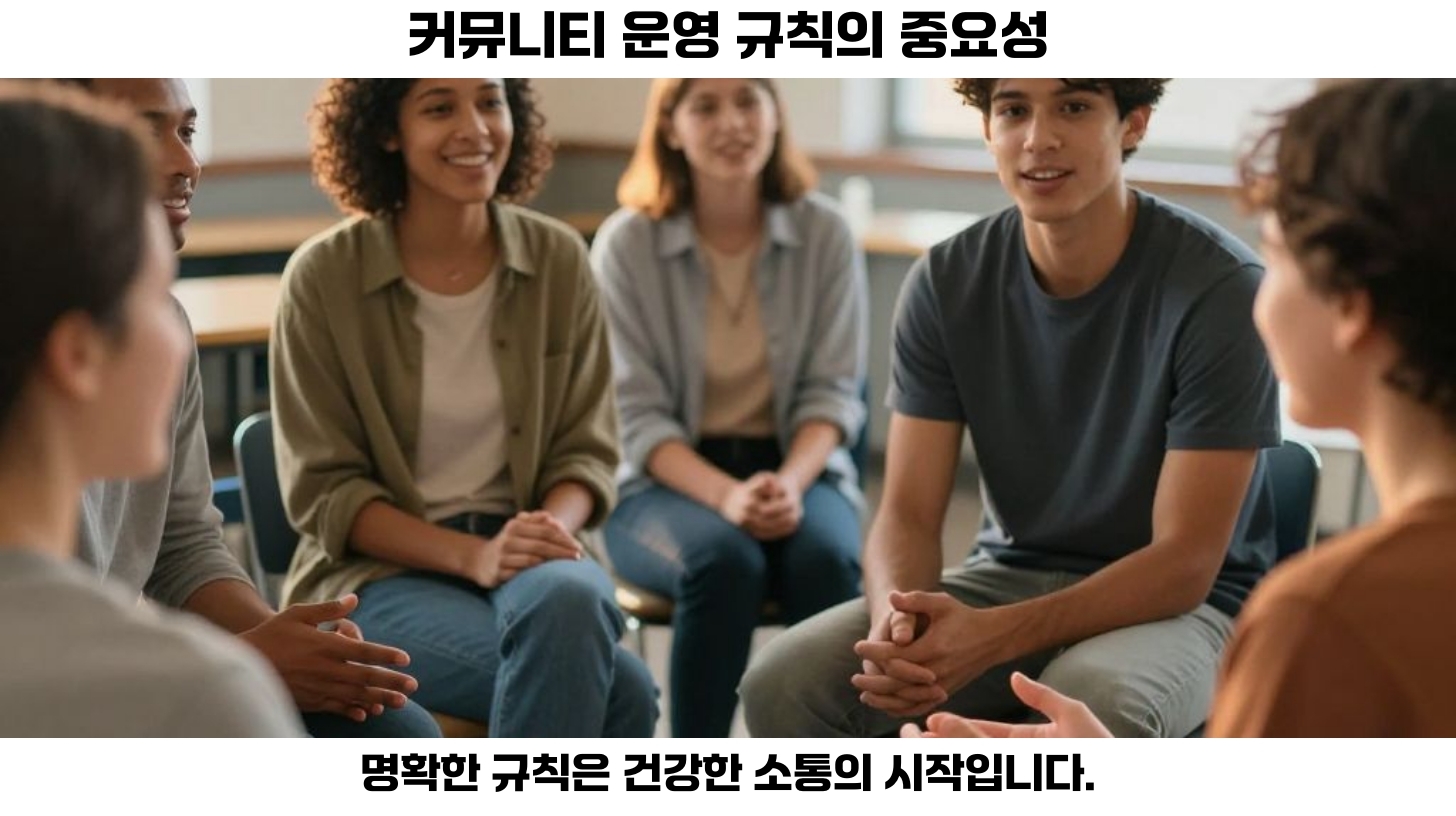 커뮤니티 운영 규칙의 명확성: 왜 그것이 중요한가? 2 첫번째 커뮤니티 운영 규칙의 명확성은 그 자체로 커뮤니티의 건강한 운영을 위한 필수 조건입니다.