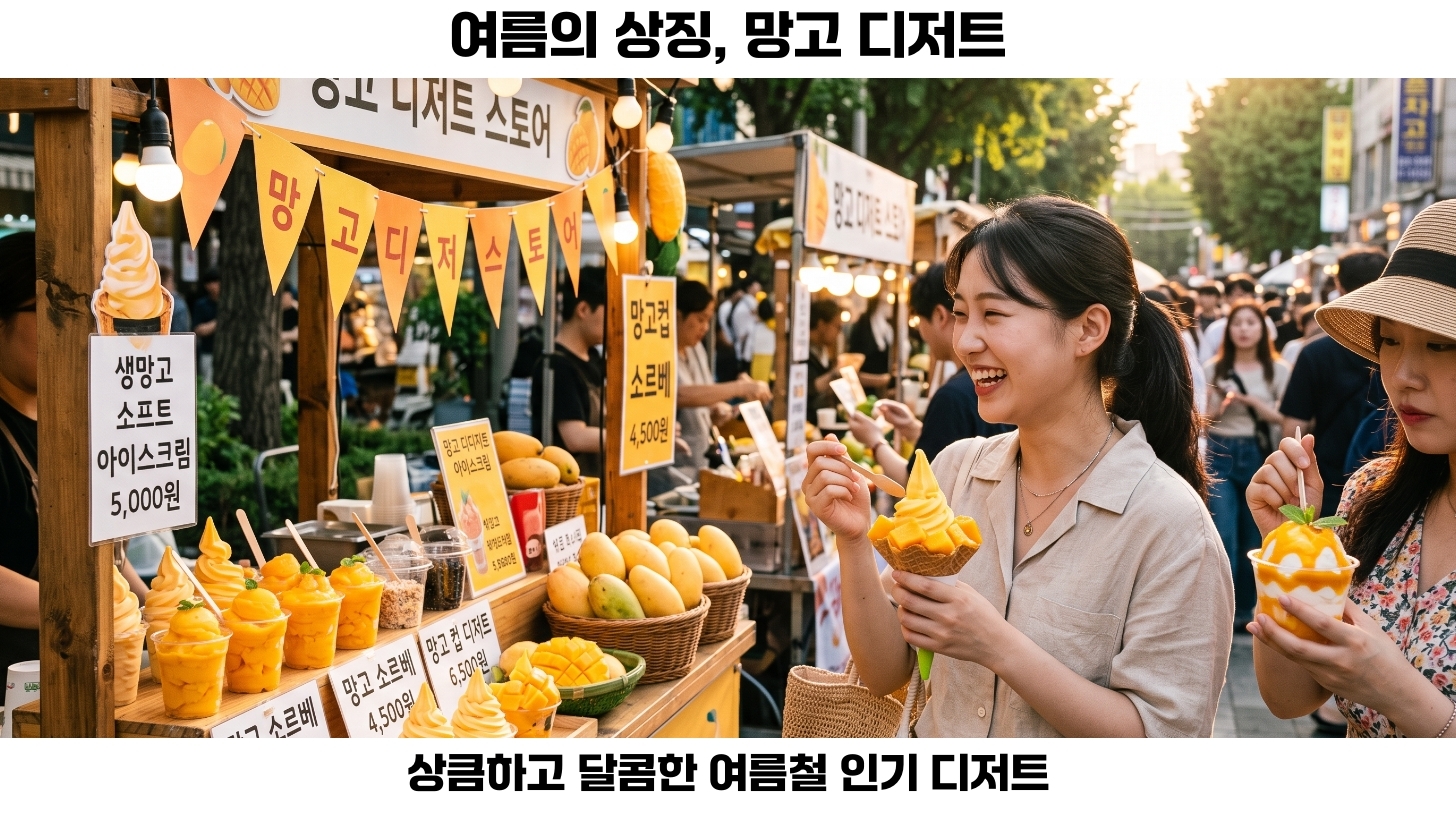 망고 디저트의 인기 요인과 여름철 소비 트렌드