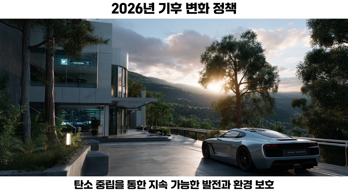 2026년 기후 변화 정책