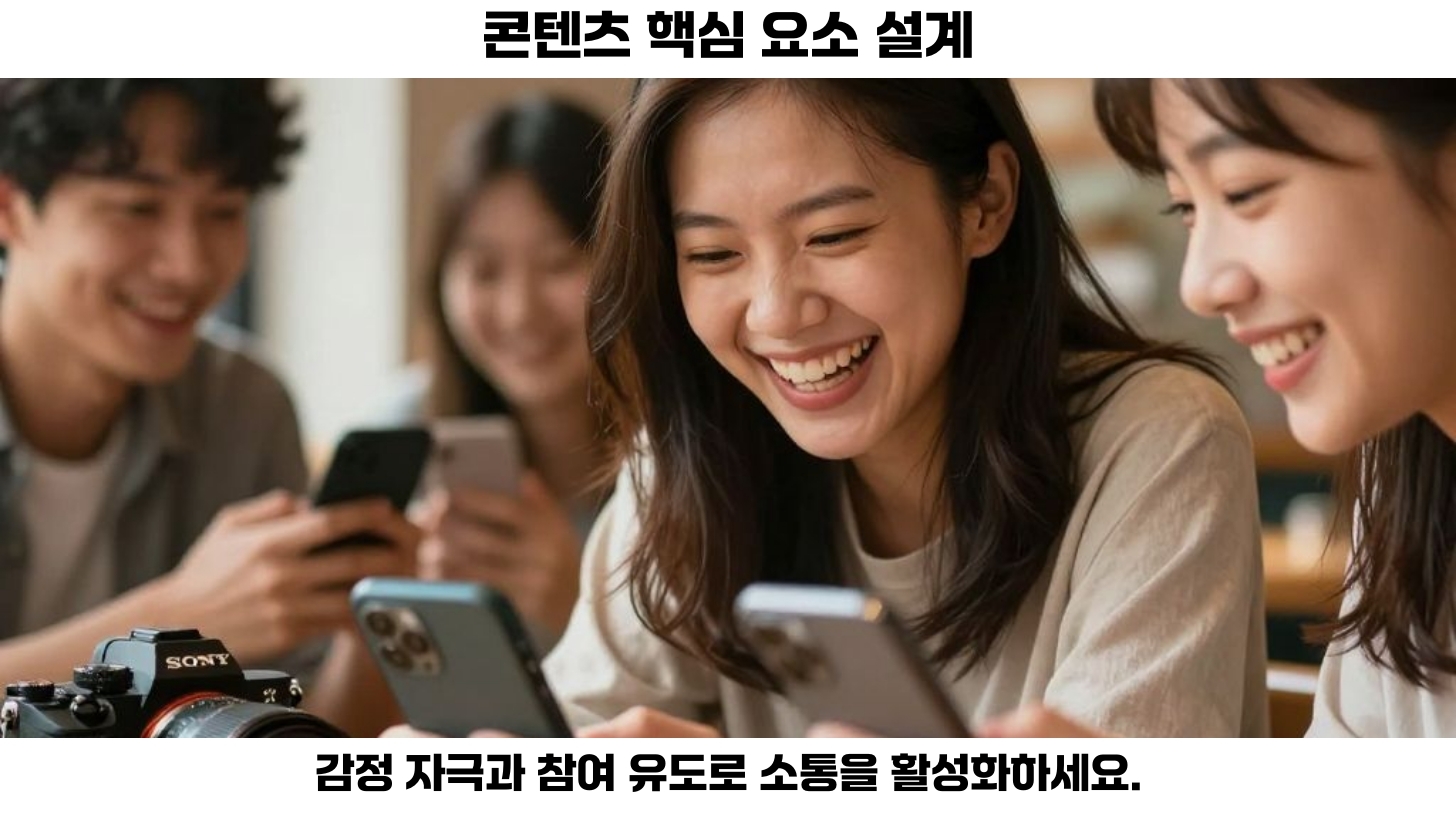 세번째, 참여를 유도하는 요소도 중요합니다.