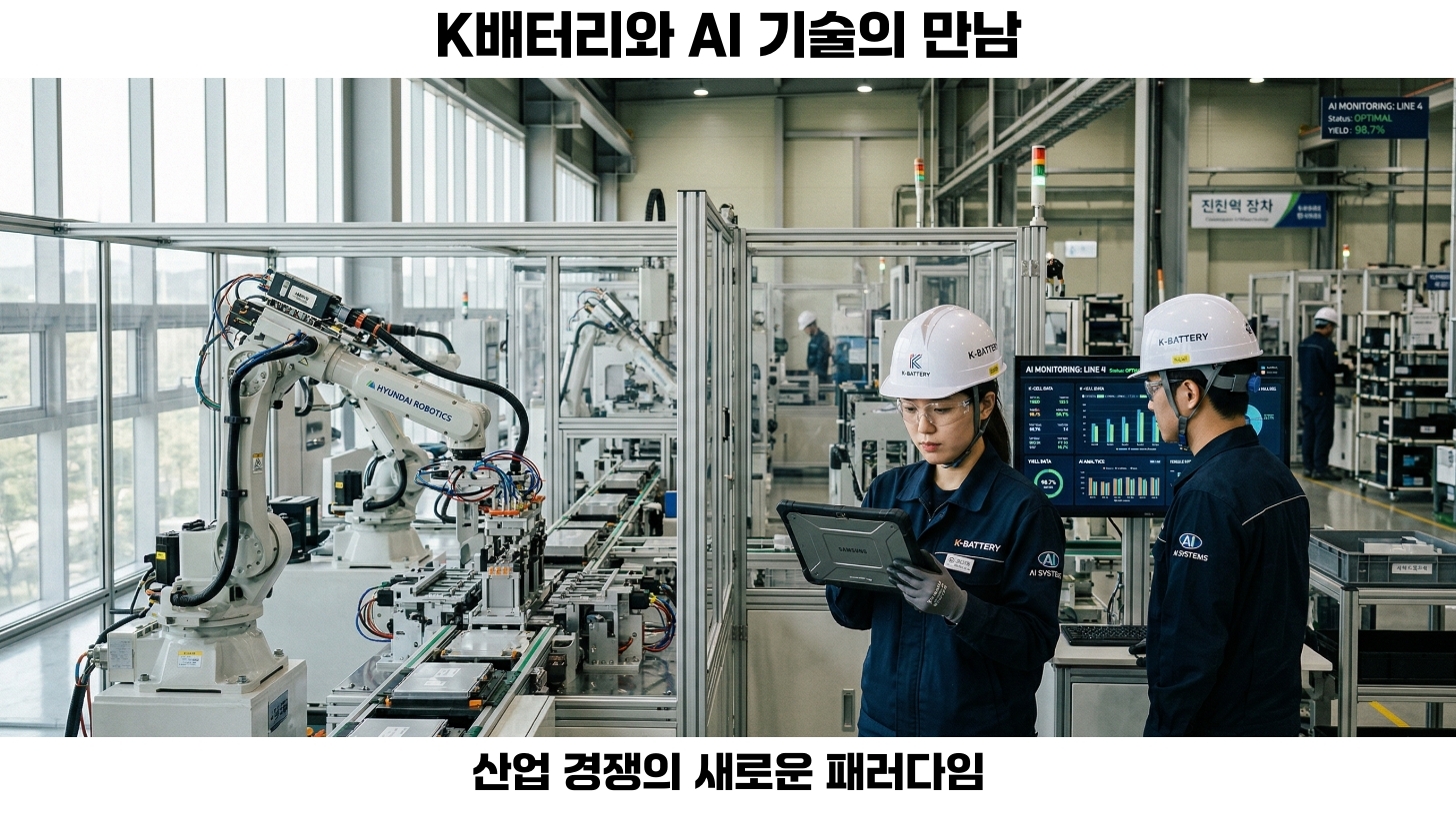 K배터리 AI 주도권, 산업 경쟁에서의 성공 전략과 경제적 영향 분석 2 K배터리란 무엇인가? AI 기술의 적용