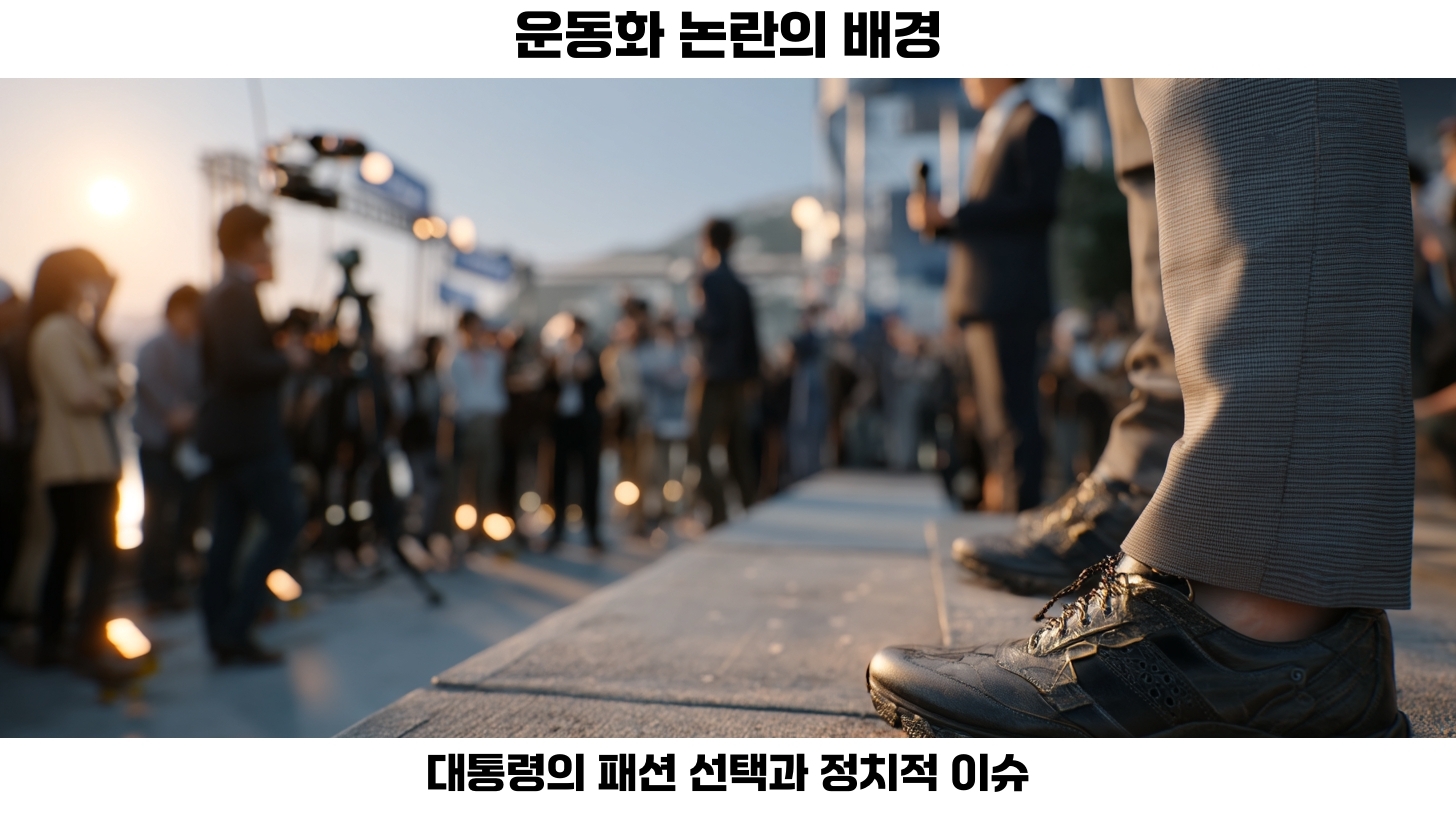 운동화 논란이 대통령의 신뢰도에 미치는 영향