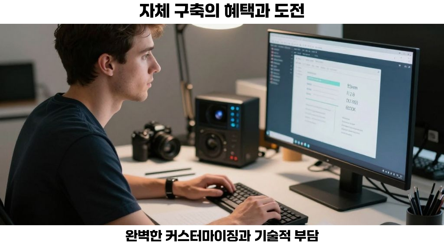 세번째, 자체 구축은 구현에 있어 높은 초기 비용과 시간이 소요된다.