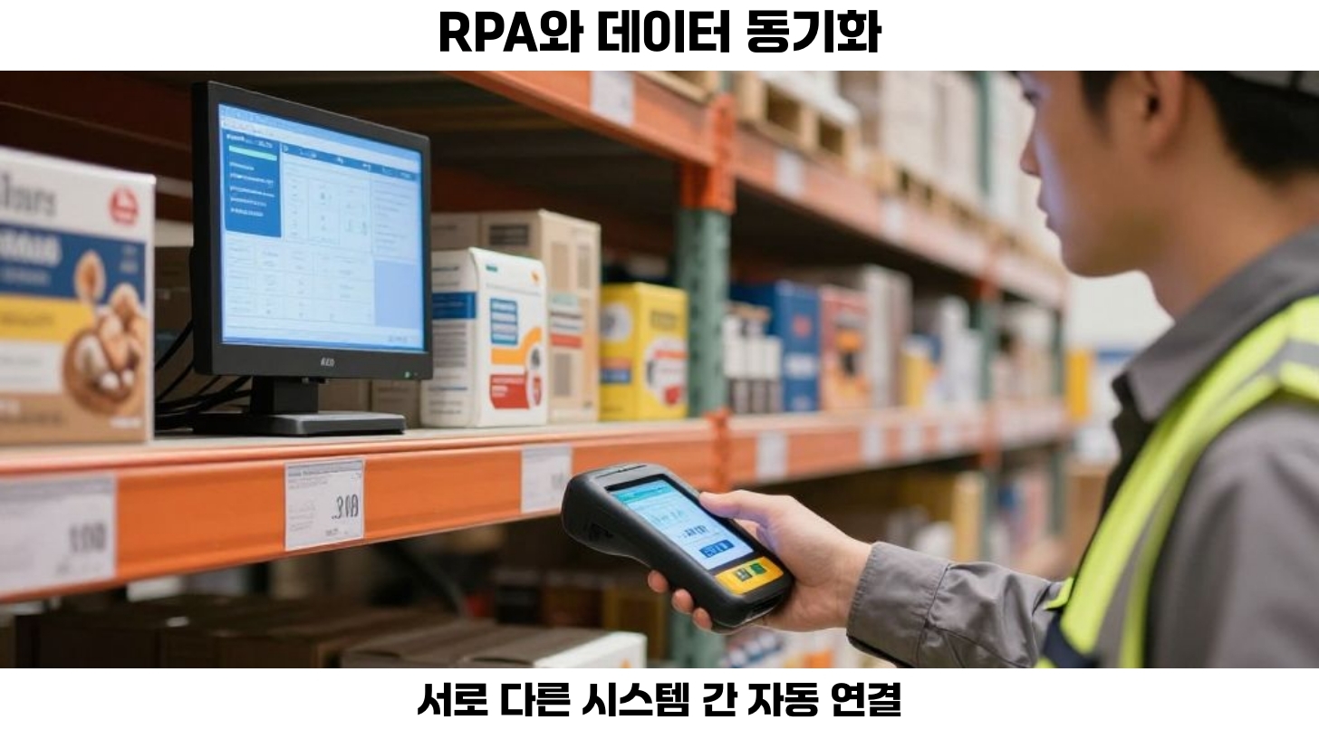 재고 수량 동기화를 자동화하는 혁신적인 방법 3 두번째, RPA는 서로 다른 시스템 간 재고 데이터를 자동으로 동기화할 수 있도록 도와줍니다.