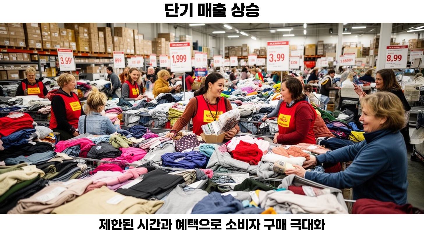 제공된 정보에 따르면 공동구매는 재고 정리에 효과적입니다. 계절 상품이나 유통기한이 있는 상품들의 경우, 한정된 기간 내에 효율적으로 재고 처리를 진행할 수 있습니다. 예를 들어, 겨울 시즌이 지나기 전에 남은 겨울 의류를 할인된 공동구매로 소진하는 전략은 쉽고 빠른 해결책이 될 수 있습니다.