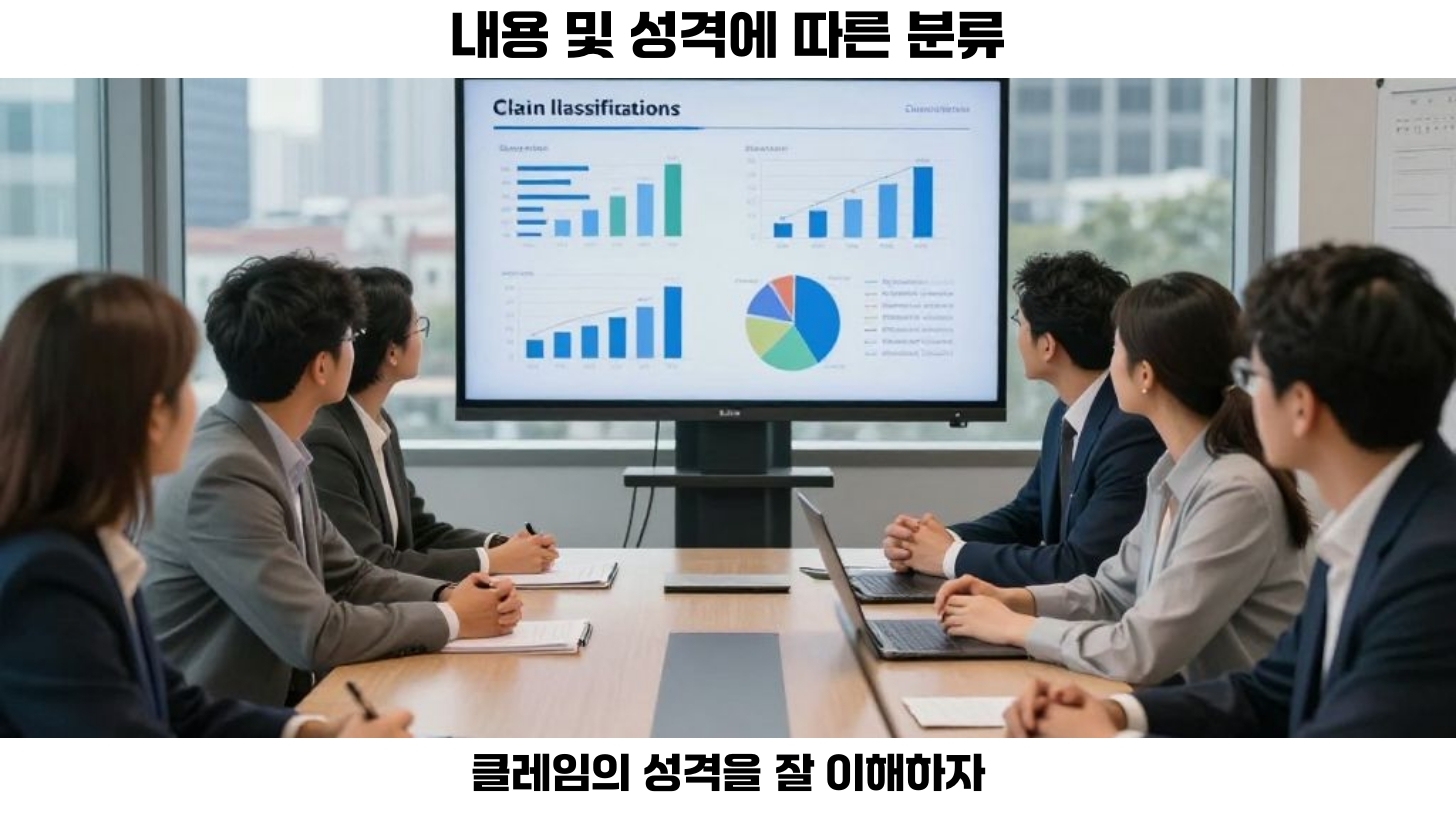 클레임 유형 분석: 건설 프로젝트의 성공을 위한 필수 요소 4 클레임의 내용과 성격