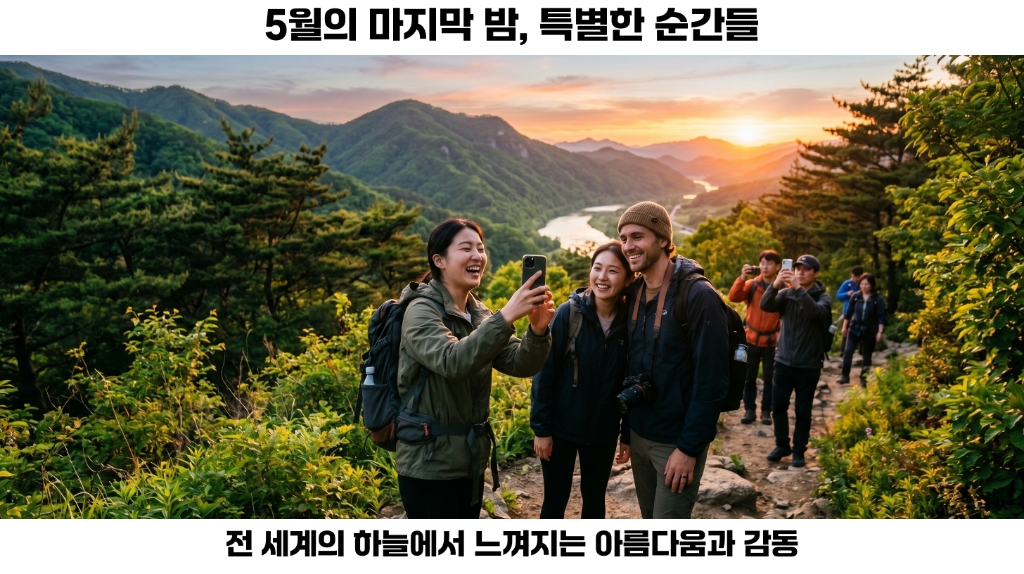 5월의 마지막 밤, 세계 각국의 특별한 하늘 풍경
