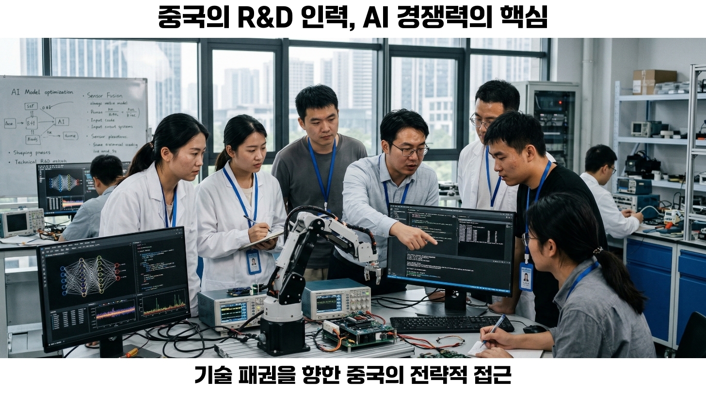 중국의 R&D 인력 현황 및 글로벌 위치