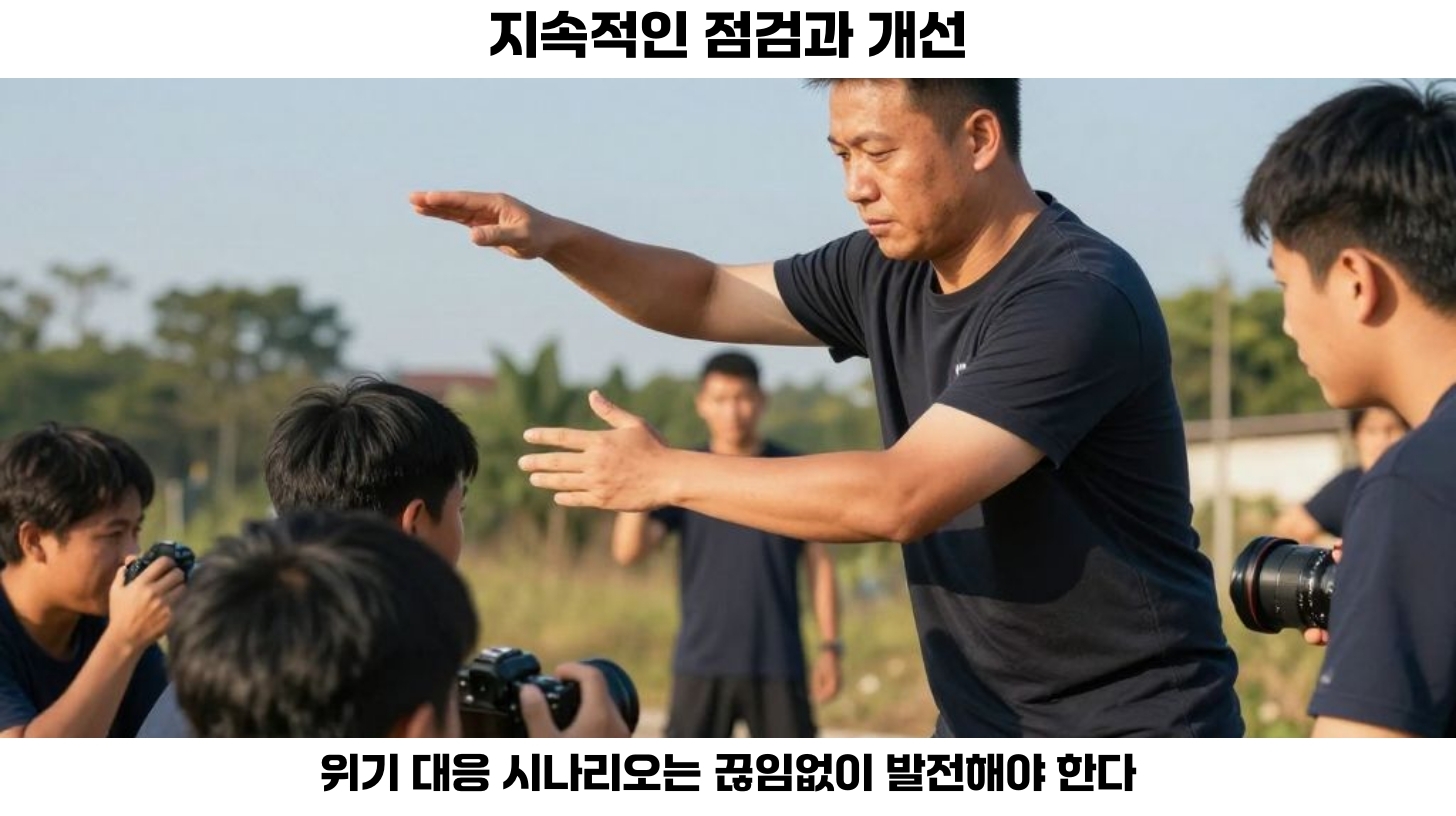 위기 대응 시나리오는 단순한 문서 작성에 그쳐서는 안 됩니다.