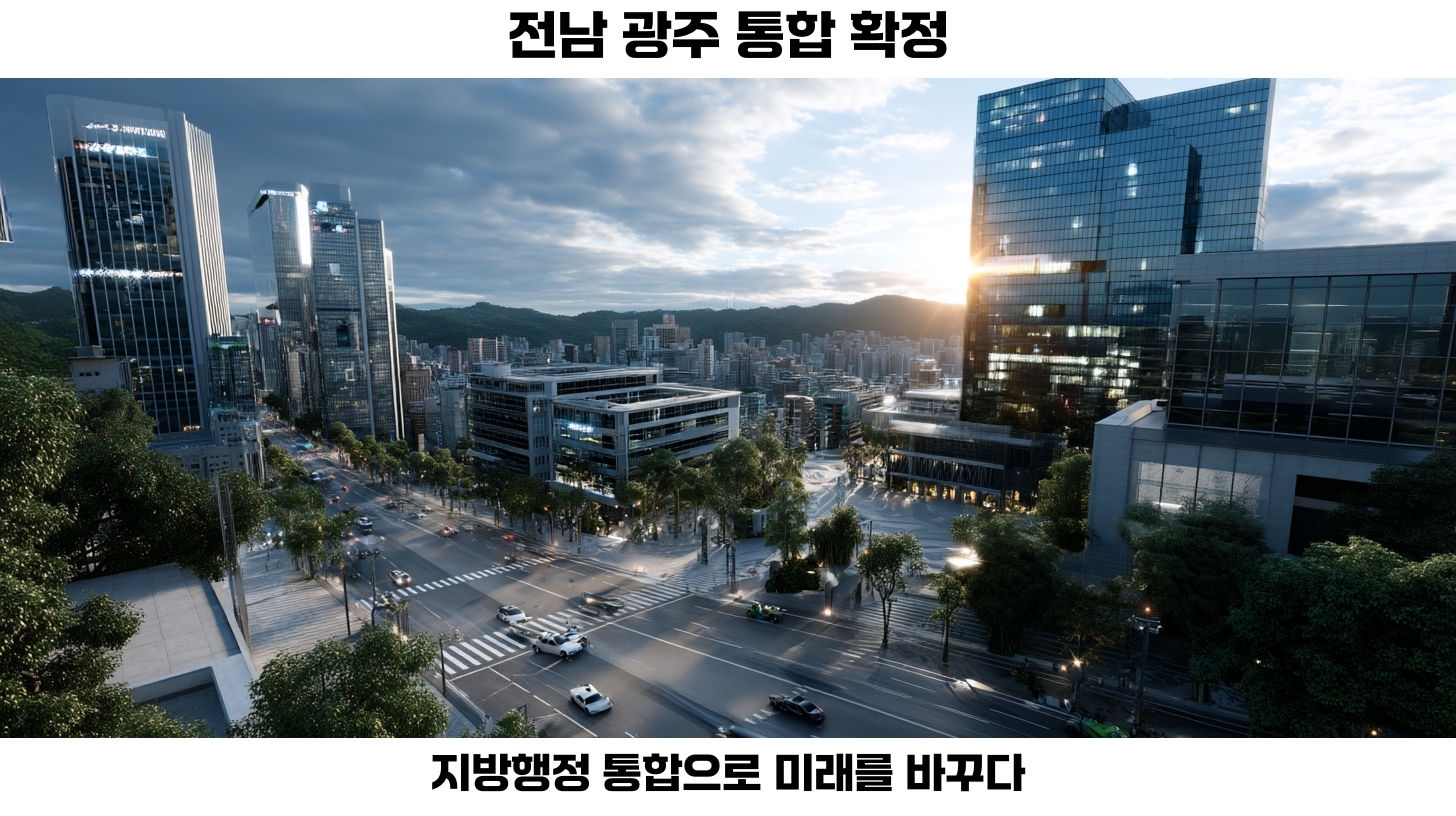 전남 광주 통합 확정, 지방행정 통합으로 미래를 바꾸다 2 전남 광주 통합 확정