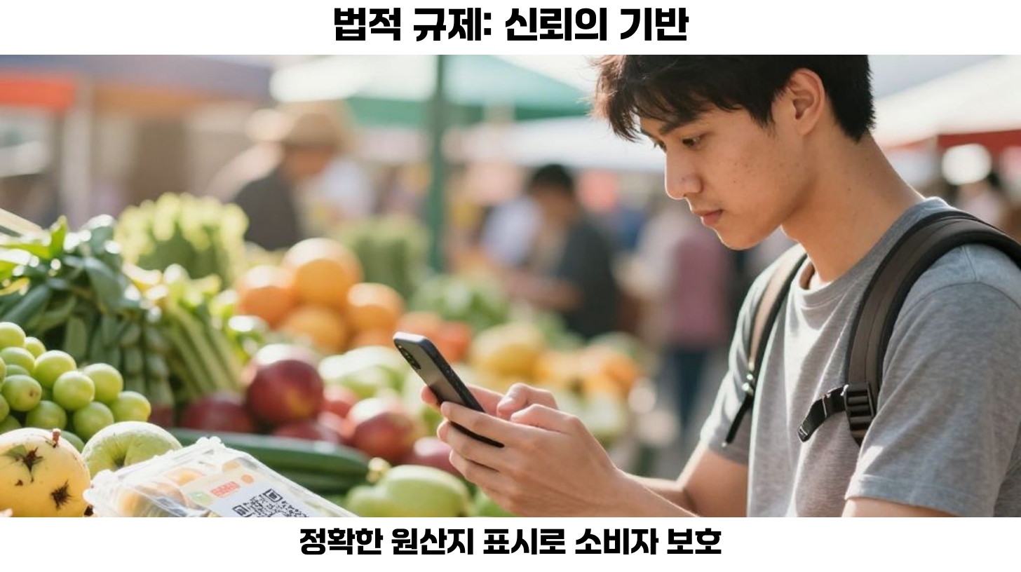 법적 규제와 라벨링은 소비자에게 정확한 정보를 제공한다.
