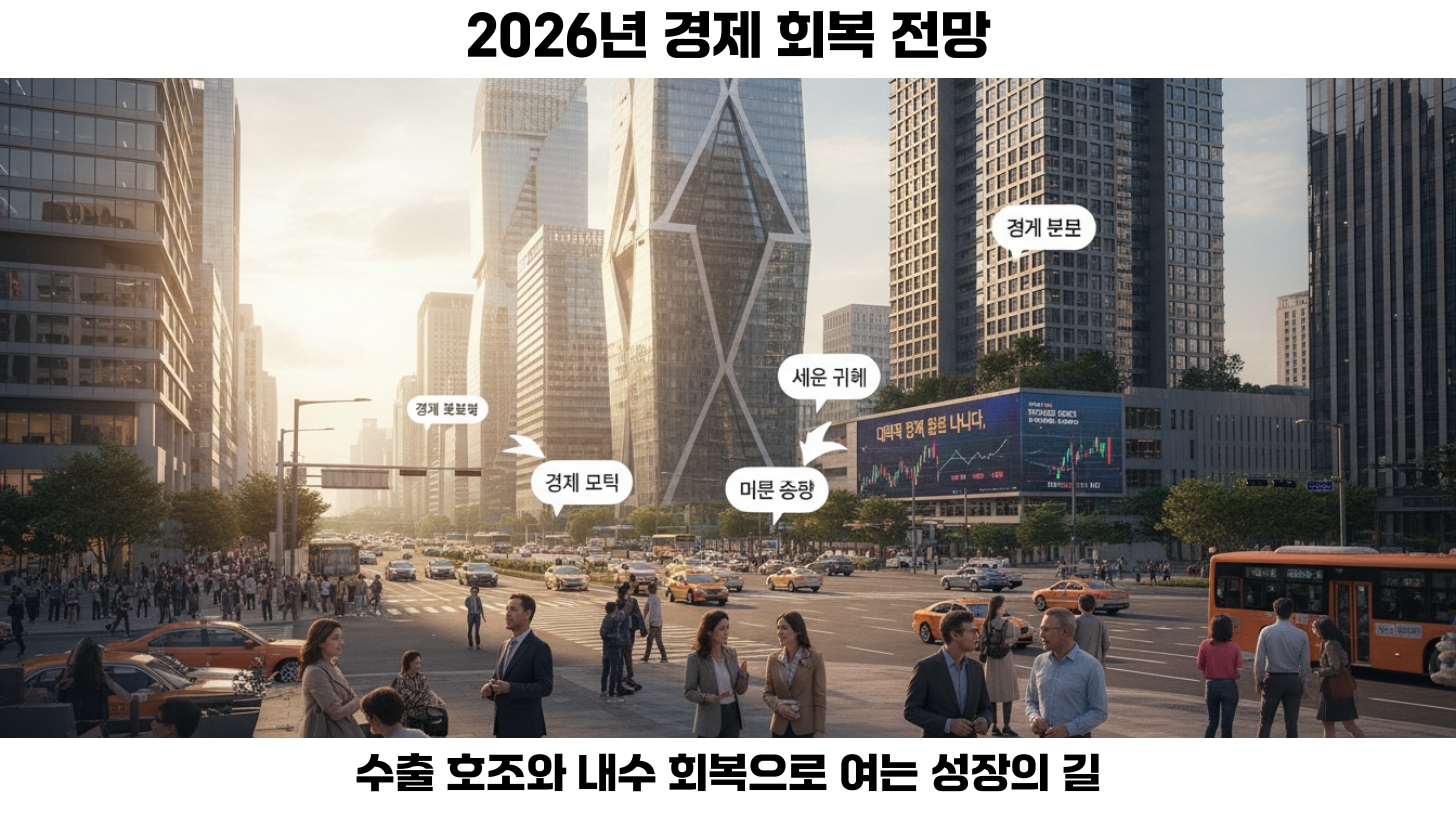 2026년 경제 회복 전망: 수출 호조와 내수 회복으로 성장의 새로운 길 2 2026년 경제 회복 전망