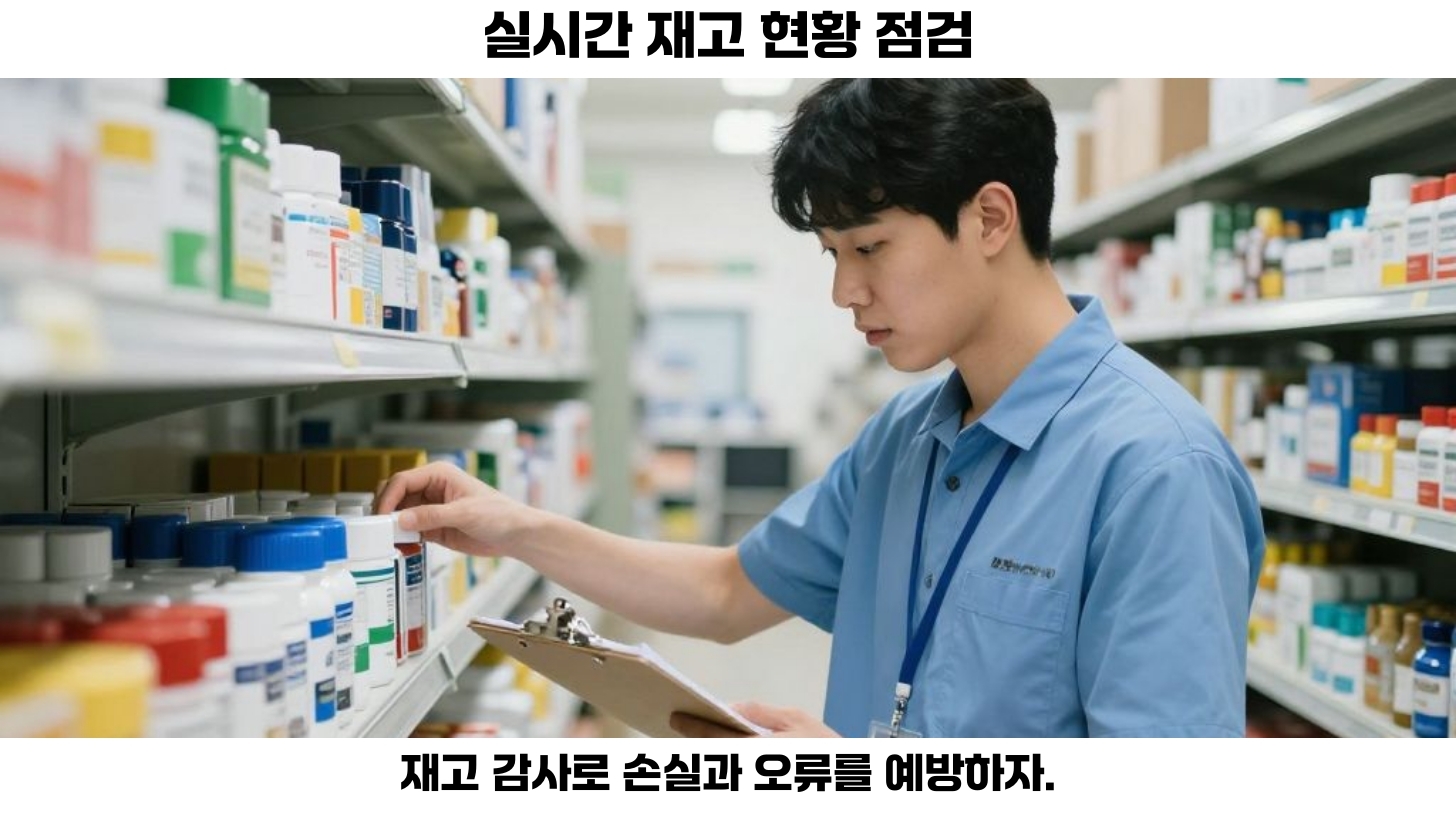 정기적인 재고 감사도 잊지 말아야 할 사항입니다.