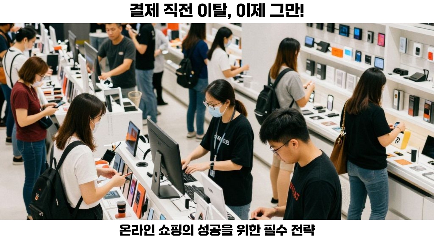 결제 직전 이탈을 막는 핵심 전략: 성공적인 온라인 쇼핑의 비밀 2 첫번째, 온라인 쇼핑의 편리함 덕분에 점점 더 많은 소비자들이 디지털 매장에서 제품을 구매하고 있습니다.